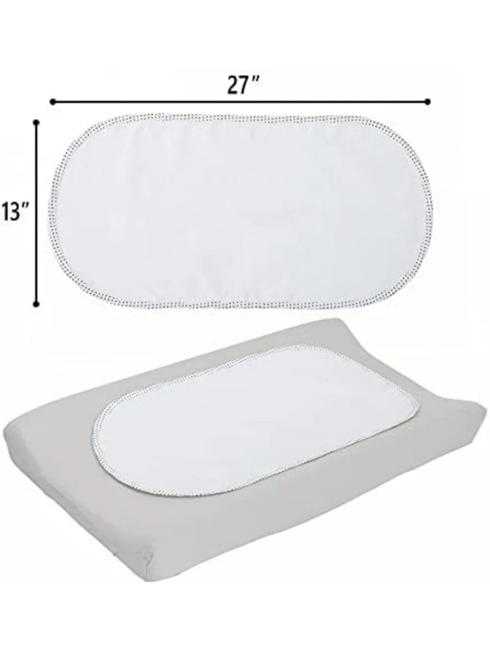 Waterproof Cloth Diaper Changing Pad Liners - 6 Pack, 100% Cotton, Reusable